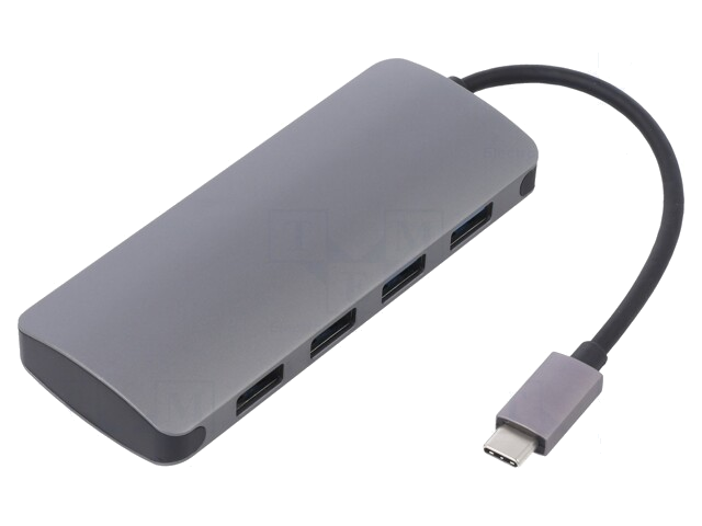 Adapter; USB 3.1; 0,2m; zwart; grijs Adapter; USB 3.1; 0,2m; zwart; grijs